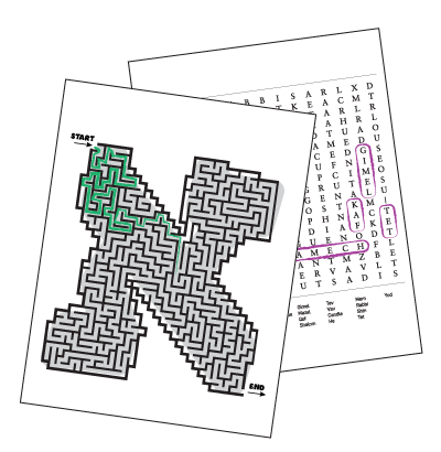 Maze & Wordsearch